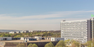 Panoramablick über den Campus.